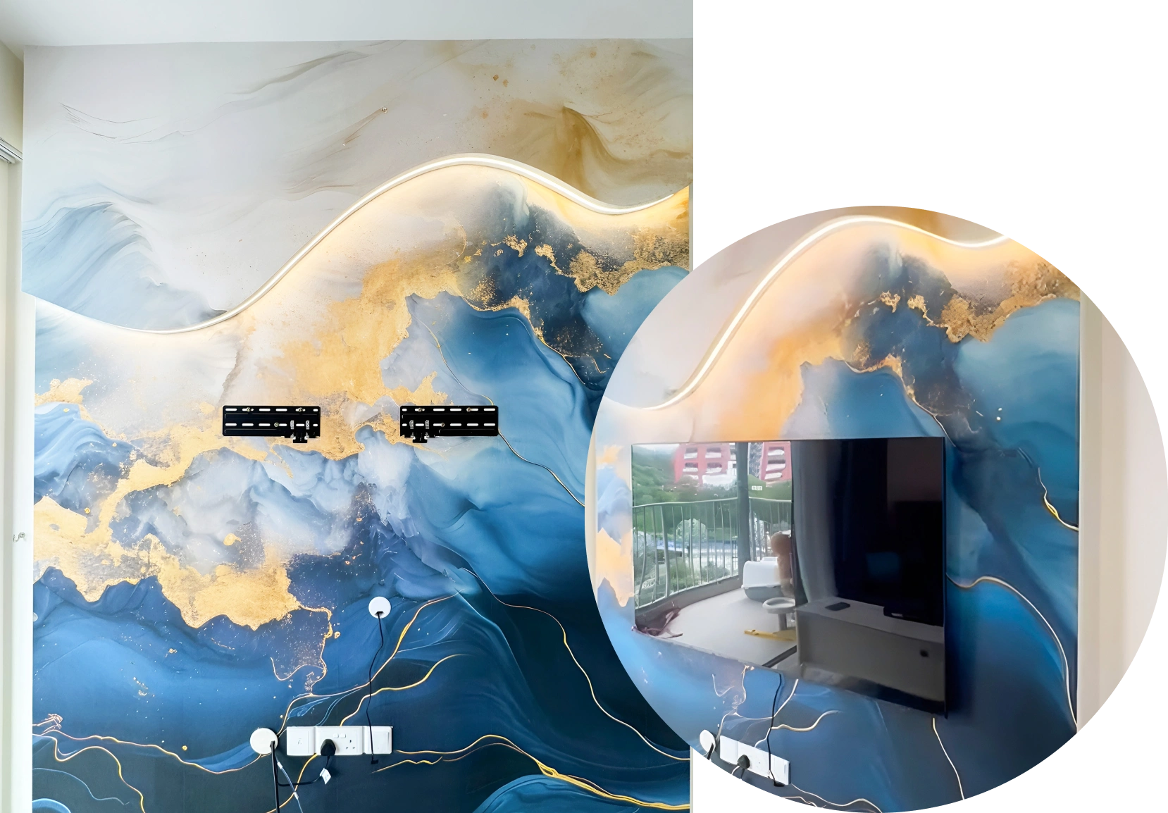 Result of makeover marble residential